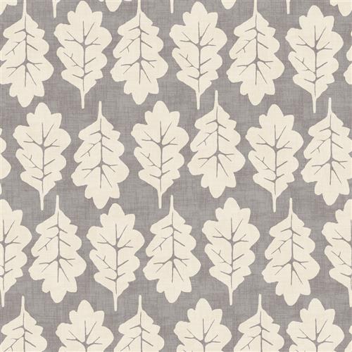 Iliv Imprint Oak Leaf Pewter Fabric