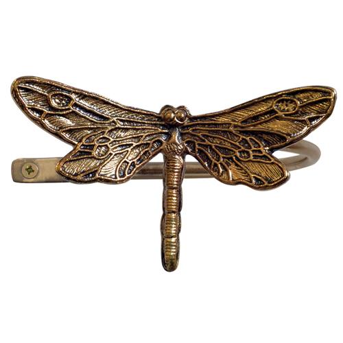 Jones Ecuador Holdback, Dragonfly, Antique Brass