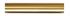 Jones Esquire 50mm Curtain Pole Only, Brushed Gold