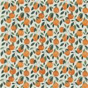 Clarke & Clarke Pomarium Sicilian Orange Fabric
