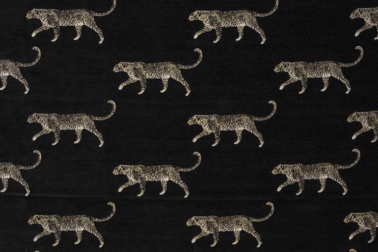 Porter & Stone Serengeti Leopard Noir Fabric