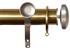 Jones Esquire 50mm Pole Brushed Gold, Brushed Nickel Curved Disc