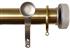 Jones Esquire 50mm Pole Brushed Gold, Brushed Nickel Etched Disc
