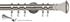 Speedy 35mm Poles Apart Metal Pole Long Stem Satin Silver Trumpet