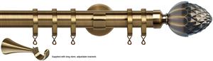 Speedy 35mm Poles Apart Metal Pole Long Stem Antique Brass Acorn