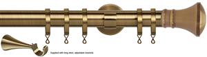 Speedy 35mm Poles Apart Metal Pole Long Stem Antique Brass Trumpet