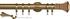 Speedy 35mm Poles Apart Metal Pole Long Stem Antique Brass Trumpet