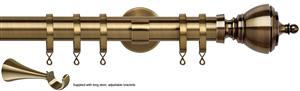 Speedy 35mm Poles Apart Metal Pole Long Stem Antique Brass Vienna