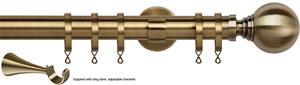 Speedy 35mm Poles Apart Metal Pole Long Stem Antique Brass Globe