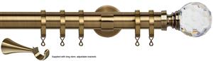 Speedy 35mm Poles Apart Metal Pole Long Stem Antique Brass Acrylic Ball