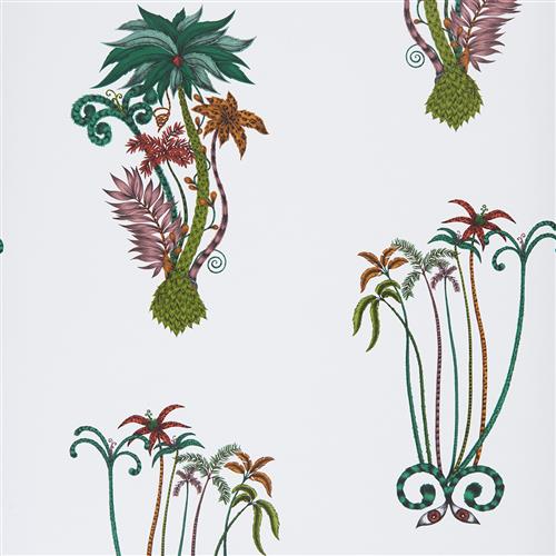 Clarke and Clarke Animalia Jungle Palms Jungle Wallpaper 