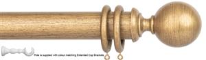 Byron Chalfont 35mm 45mm Ext Pole Gold Distressed Ball