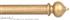 Byron Chalfont 35mm 45mm Ext Pole Gold Distressed Dome