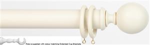 Byron Chalfont 35mm 45mm Ext Pole Cream Distressed Ball