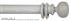 Byron Delano 35mm 45mm Double Curtain Pole Limed Grey Ball