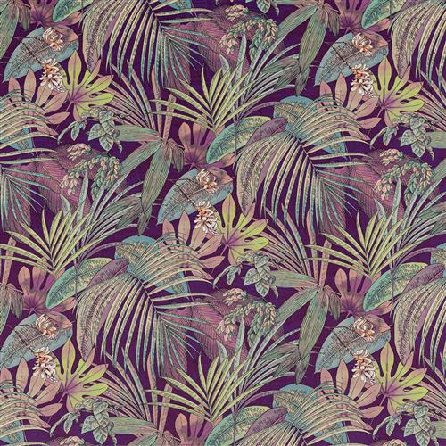 Beaumont Textiles Urban Jungle Hutan Palm Plum Fabric