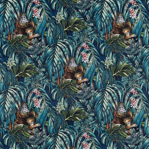 Beaumont Textiles Urban Jungle Sumatra Indigo Fabric
