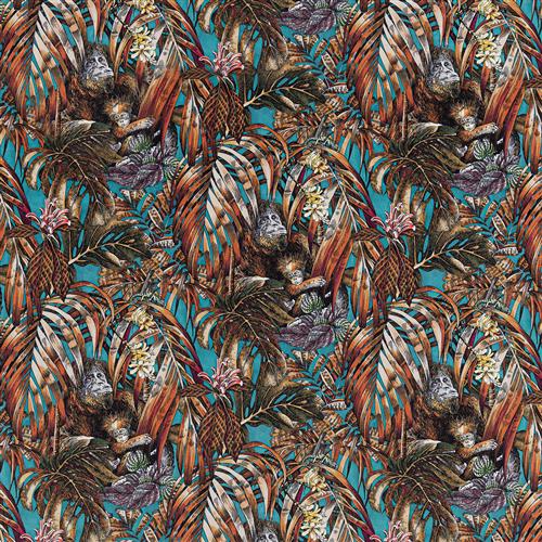 Beaumont Textiles Urban Jungle Sumatra Teal Fabric
