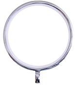 Renaissance Accents 35mm Curtain Pole Rings, Polished Silver