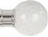 Renaissance Accents 35mm Finial Only, Polished Silver, Crackled Glass Ball