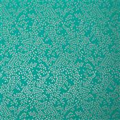 Sara Miller Metallic Leaves Green Fabric