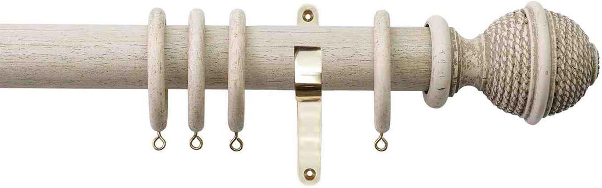 Jones Hardwick 40mm Handcrafted Pole Putty, Brass, Woven Rope