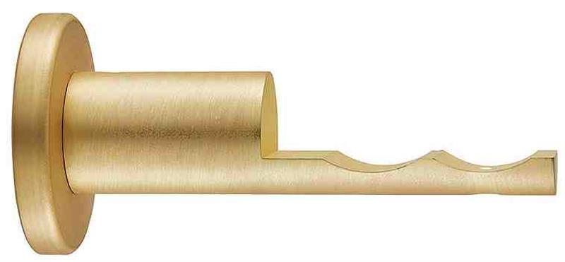Ice 35mm Pole Extended Passing Bracket, Satin Brass