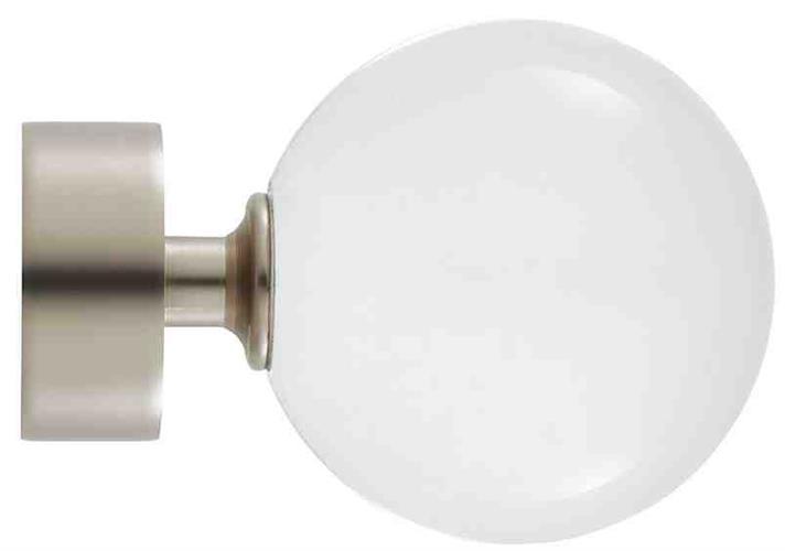 Ice 35mm Finial Only, Pure, Satin Nickel