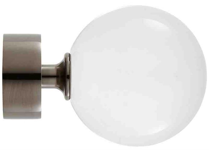 Ice 35mm Finial Only, Pure, Black Nickel