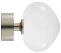 Ice 35mm Finial Only, Dewdrop, Satin Nickel