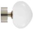 Ice 35mm Finial Only, Dewdrop, Satin Nickel