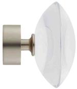 Ice 35mm Finial Only, Mineral, Satin Nickel