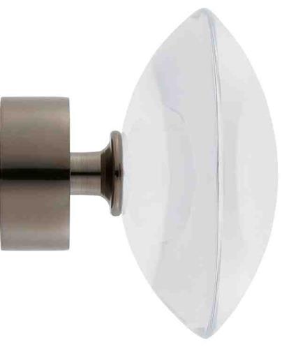 Ice 35mm Finial Only, Mineral, Black Nickel