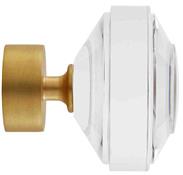 Ice 35mm Finial Only, Reflection, Satin Brass
