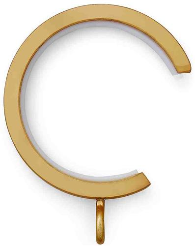 Ice 35mm Pole Passing Rings, Satin Brass