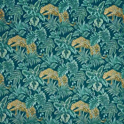 Prestigious Textiles Monsoon Leopard Ocean Fabric