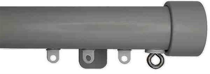 Cameron Fuller System Round38 Straight Curtain Track Endcap Slate