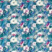 Studio G Floral Flourish Rugosa Damson Velvet Fabric