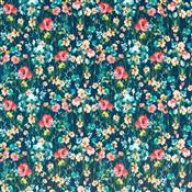 Studio G Floral Flourish Wild Meadow Midnight Velvet Fabric