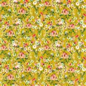 Studio G Floral Flourish Wild Meadow Ochre Velvet Fabric