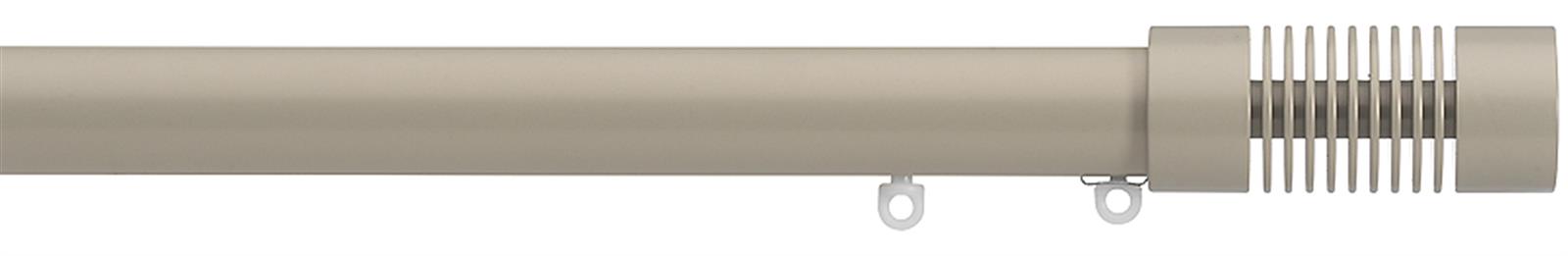 Silent Gliss Metropole 30mm 7610 Taupe Groove Cylinder Finial