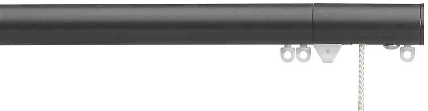Silent Gliss Corded Metropole 30mm 7630 Charcoal Flush Endcap Finial