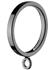Integra Inspired Eclipse 28mm Kubus Square Cut Curtain Pole Rings Black Gloss