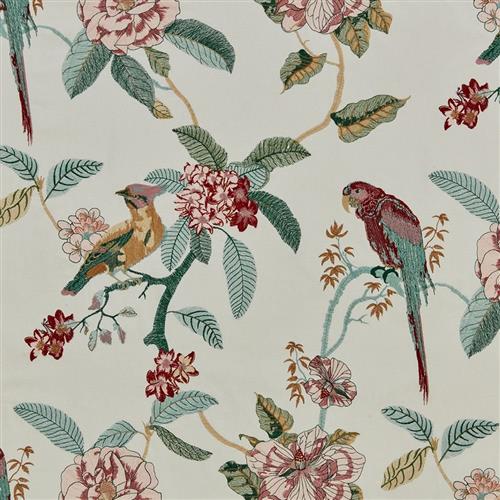 Iliv Enchanted Garden Birds of Paradise Damson Fabric