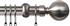 Renaissance 29mm Stainless Steel Extendable Cup Curtain Pole Ball
