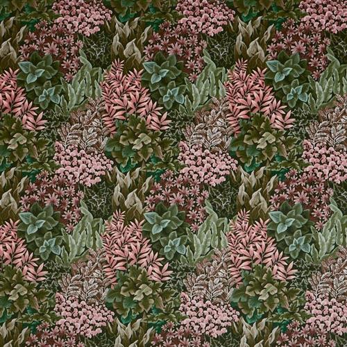 Prestigious Textiles Painted Canvas Garden Wall Coral Fabric