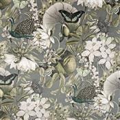 Chatham Glyn Eden Velvets Tranquility Silver Fabric