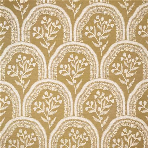 Chatham Glyn Botanical Hollybush Flax Fabric