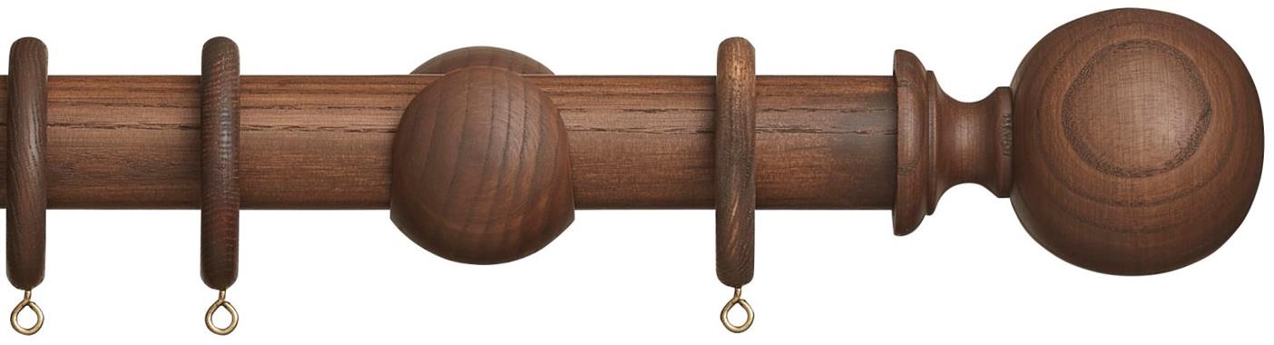 Hallis Eden 35mm Wood Pole Cocoa Ball