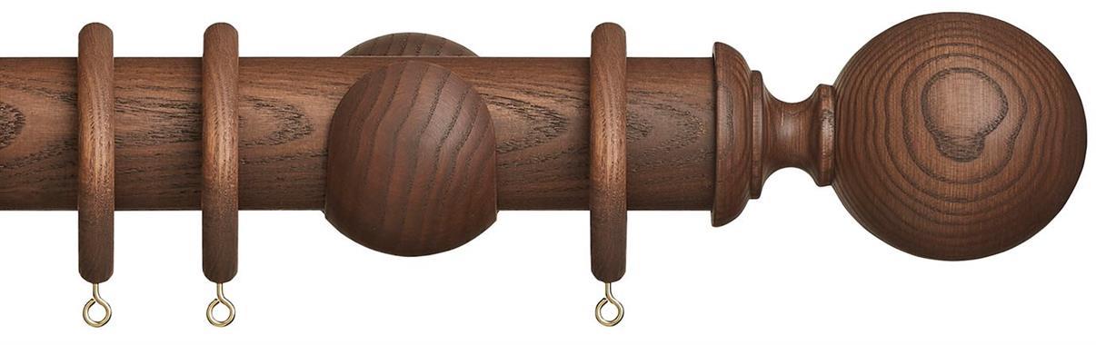 Hallis Eden 45mm Wood Pole Cocoa Ball